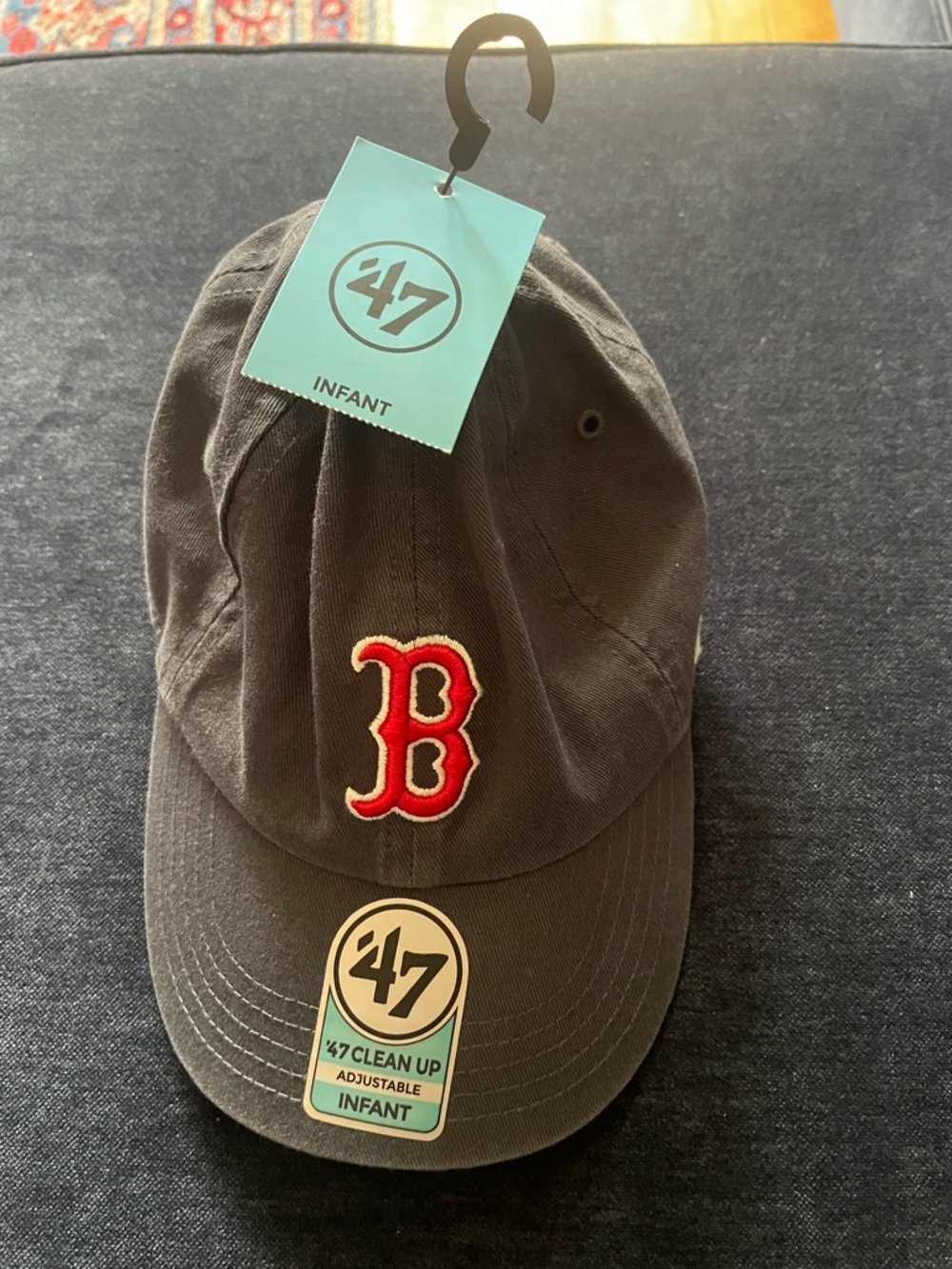 47 Infant Boston Red 'B' Black Adjustable Hat